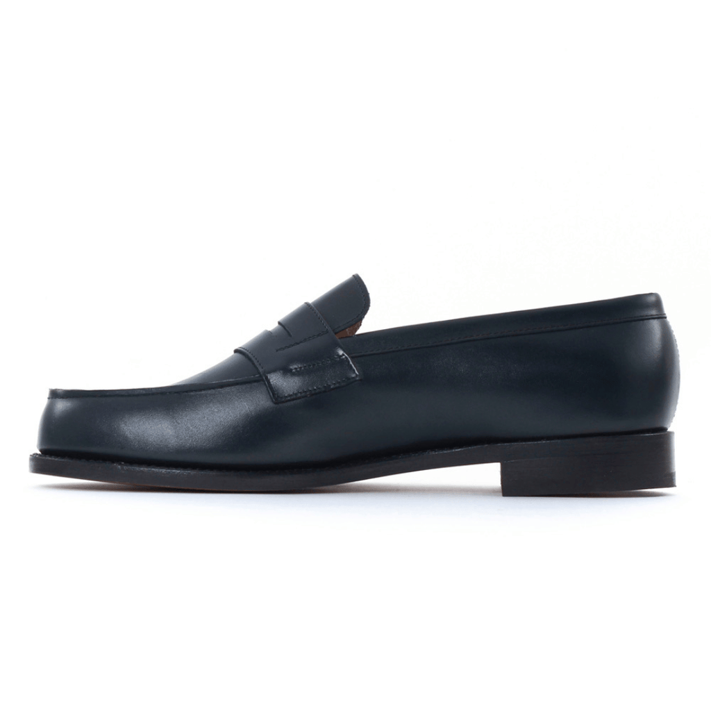 Mocassin En Cuir Bleu - JMW 180