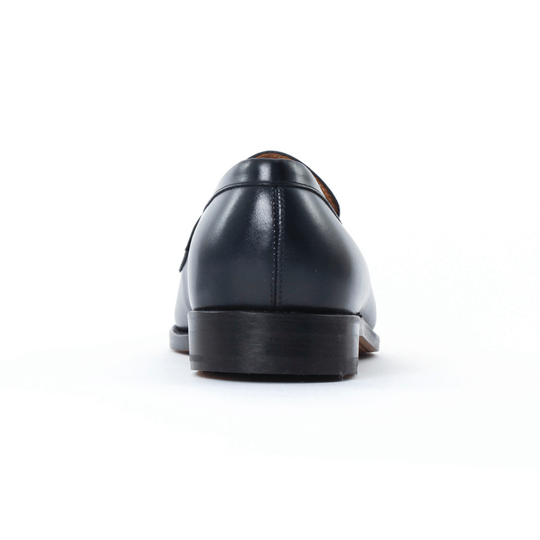 Mocassin En Cuir Bleu - JMW 180