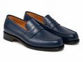 Mocassin En Cuir Bleu - JMW 180