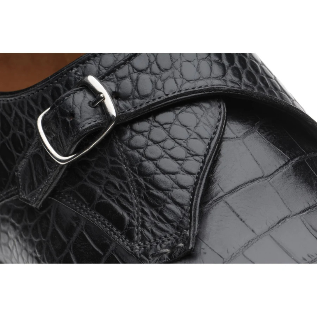 CHAUSSURE BOUCLE CROCO NOIR