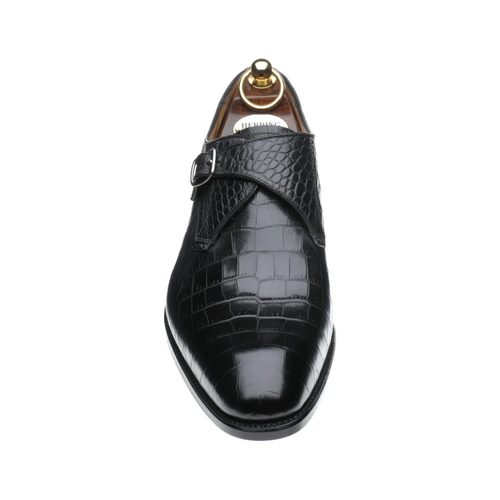 CHAUSSURE BOUCLE CROCO NOIR