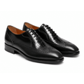 Chaussures Oxford Demi Croco Noir