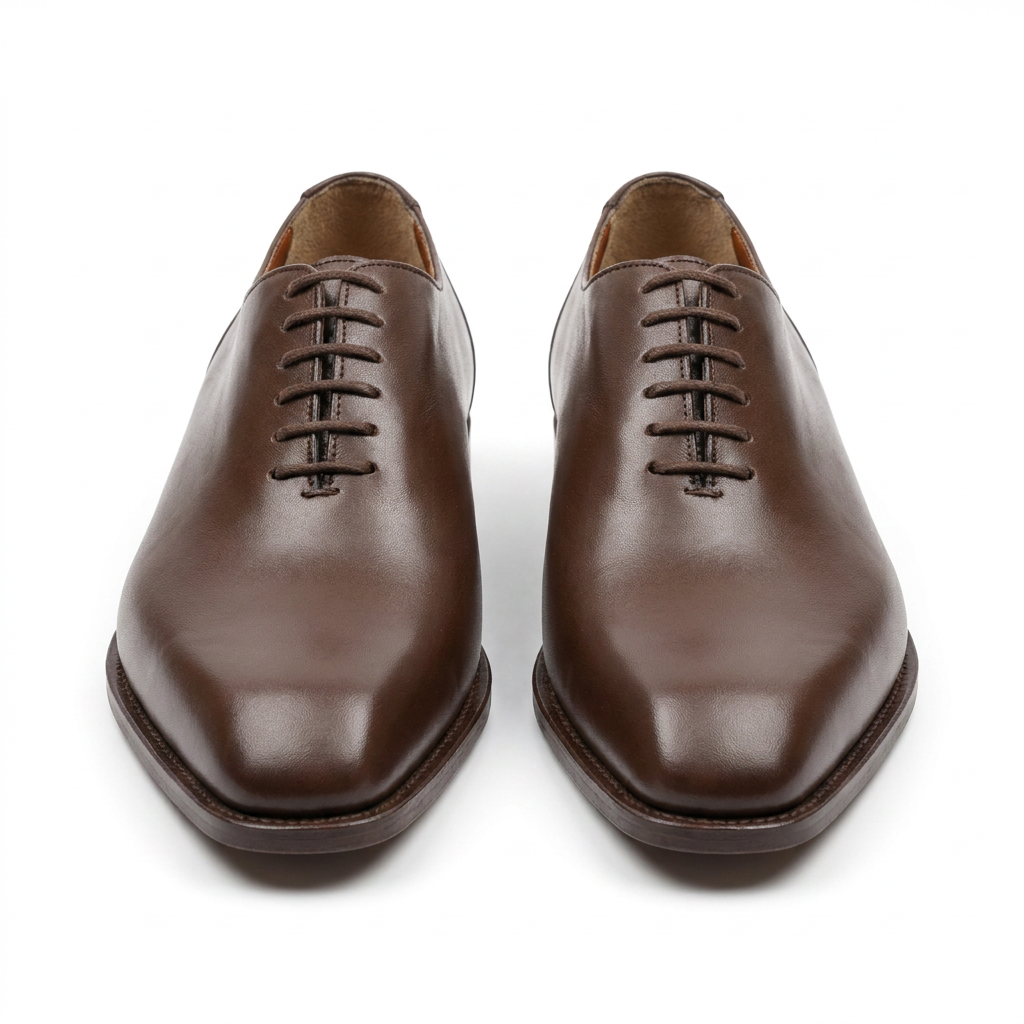 Chaussure Oxford Flore Marron