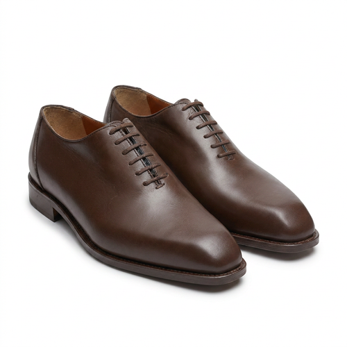 Chaussure Oxford Flore Marron